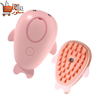 3-in-1 Electric Pet Grooming Brush with Steam Spray for Effortless Hair Removal and Massaging Care for Dogs and Cats