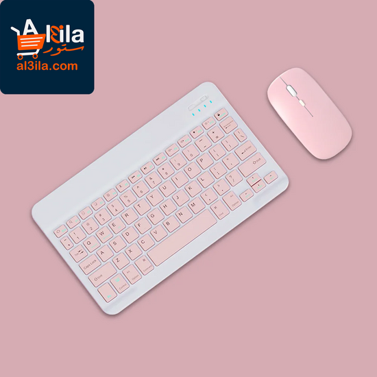 Wireless Bluetooth Keyboard and Mouse for iOS, Android, and Windows Tablets, Compatible with iPad Air, Mini, Pro, Xiaomi, Apple, and Huawei