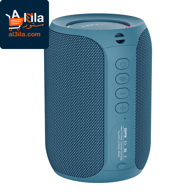 S32 Pro Bluetooth Wireless Speaker with Subwoofer, Mini Hi-Fi Bass, Stereo Sound, RGB Lighting, Micro SD Card and AUX Support, Built-in Microphone
