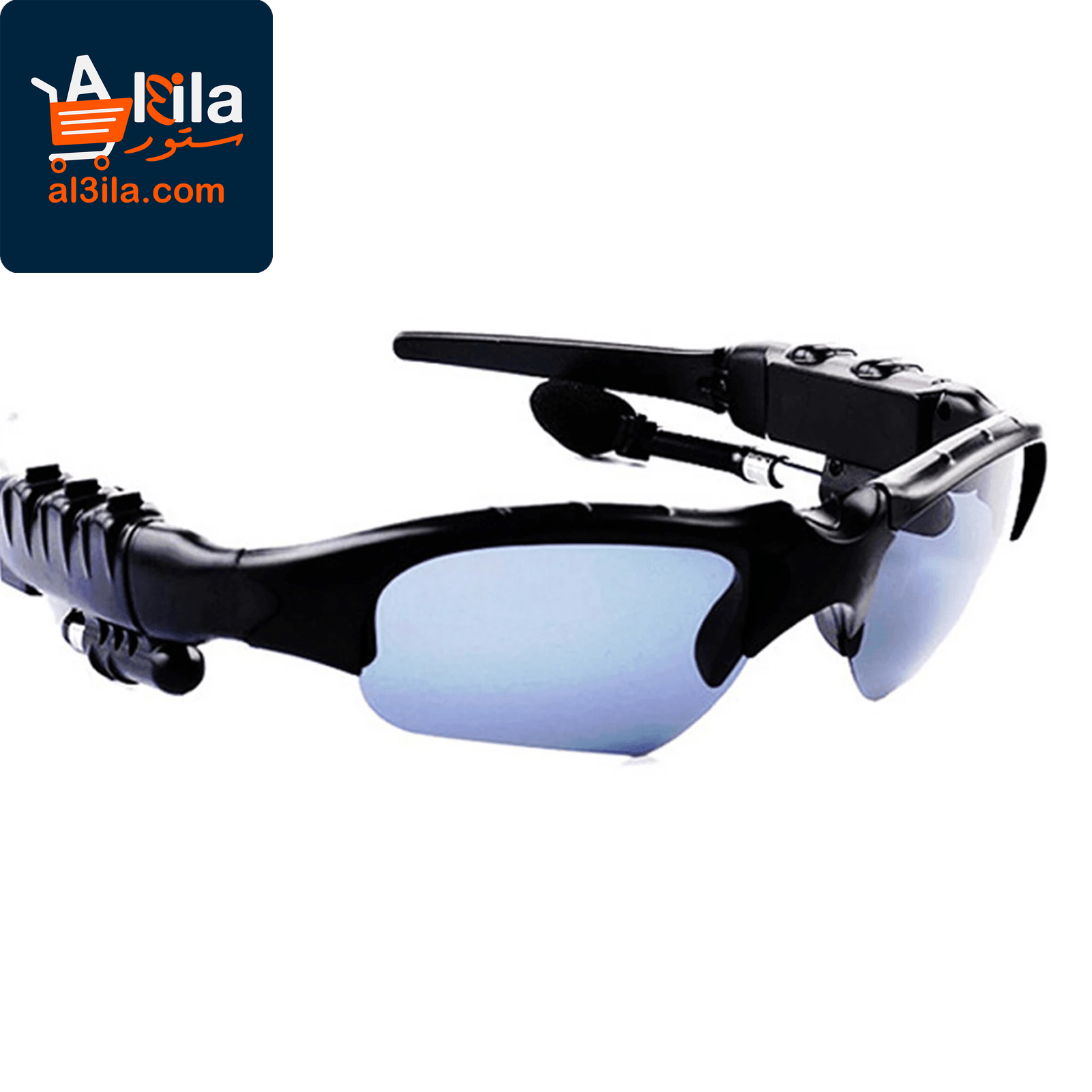 Wireless Stereo Earphones with Microphone and Polarized Sunglasses for Driving and Sports - Smart Noise Reduction Headset