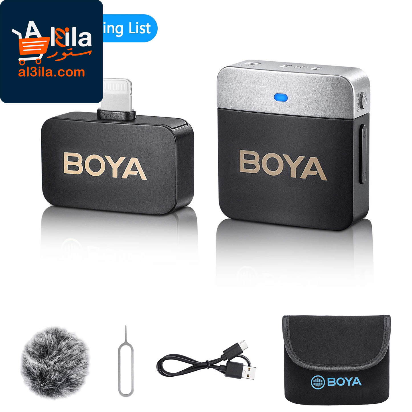 BY-M1V Wireless Lavalier Microphone: Ideal for iPhone, Android, DSLR Cameras, and Smartphone Vlogging and Live Streaming