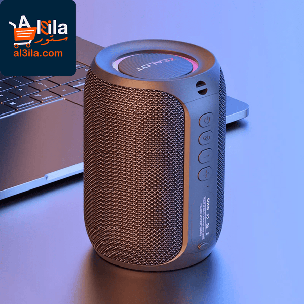 S32 Pro Bluetooth Wireless Speaker with Subwoofer, Mini Hi-Fi Bass, Stereo Sound, RGB Lighting, Micro SD Card and AUX Support, Built-in Microphone