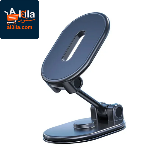 Alloy Magnetic Car Phone Holder with 360-Degree Rotation - Universal Dashboard Mount for Smartphones and Tablets