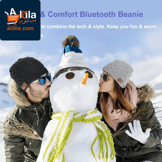 Unisex Bluetooth 5.0 Smart Beanie Hat with Wireless Headphones and Built-In Microphone – Ideal Gift Option