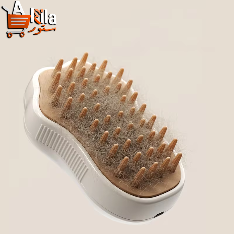 3-in-1 Electric Pet Grooming Brush with Steam Spray for Effortless Hair Removal and Massaging Care for Dogs and Cats