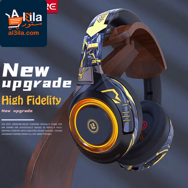 A2 High-Fidelity Wireless Bluetooth Over-Ear Headphones with Detachable Microphone and Enhanced Bass Stereo Sound