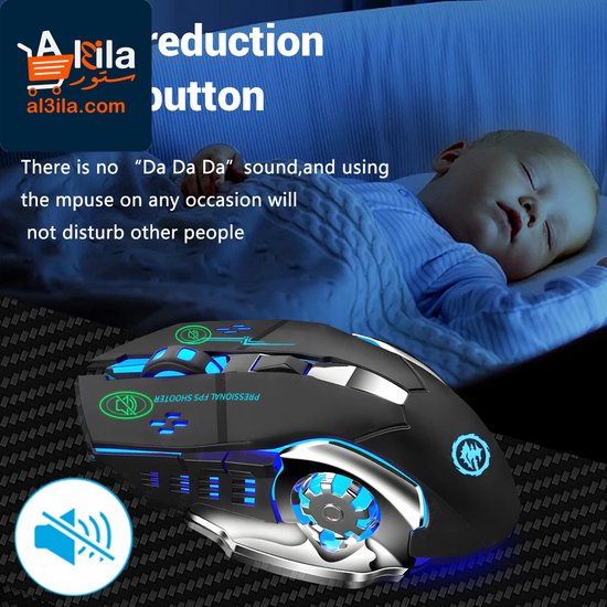 Rechargeable Wireless Gaming Mouse with Silent Operation, Bluetooth and 2.4GHz USB Connectivity, and Mechanical Backlighting for PC Gamers