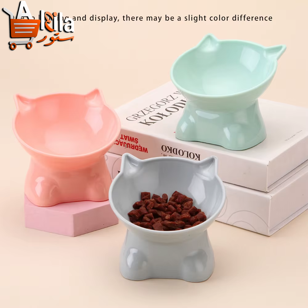 Elevated Cervical Support Cat Bowl for Enhanced Comfort and Dining Experience