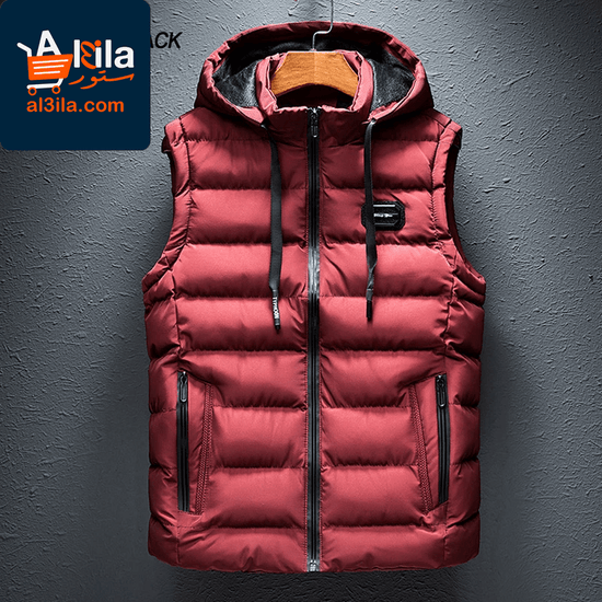 Stylish Hooded Sleeveless Men's Vest - Casual Cotton-Padded Zipper Waistcoat in Plus Sizes up to 6XL