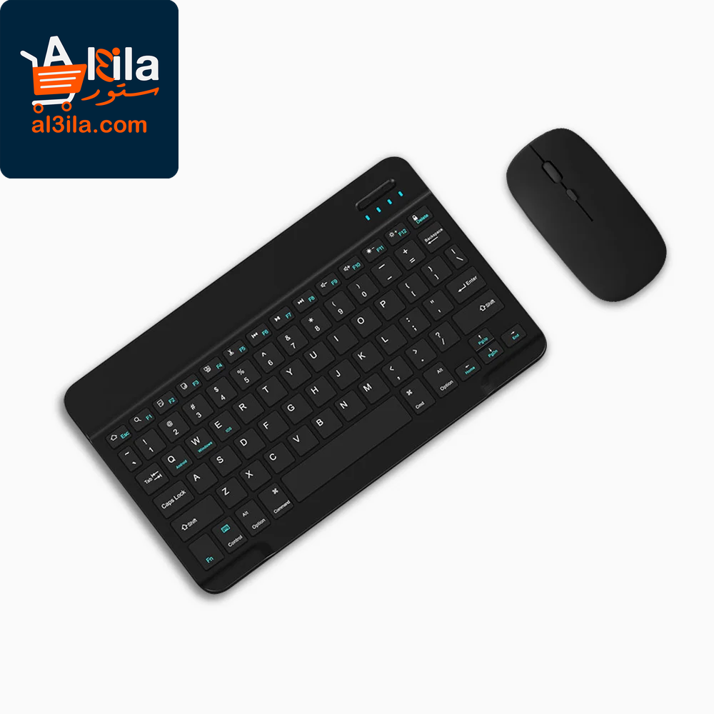 Wireless Bluetooth Keyboard and Mouse for iOS, Android, and Windows Tablets, Compatible with iPad Air, Mini, Pro, Xiaomi, Apple, and Huawei