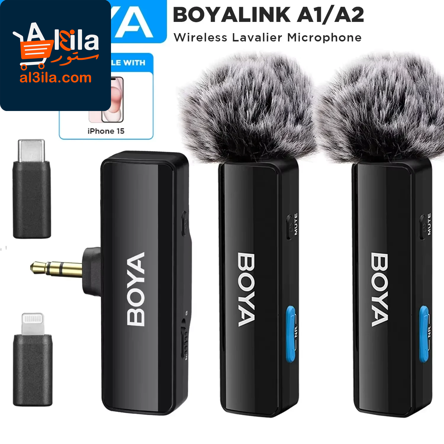 LINK Wireless Lavalier Microphone for iPhone 15/16 Series, OPPO, Samsung, Xiaomi, GoPro, and SONY DSLR Cameras – Ideal for Vlogging and Recording