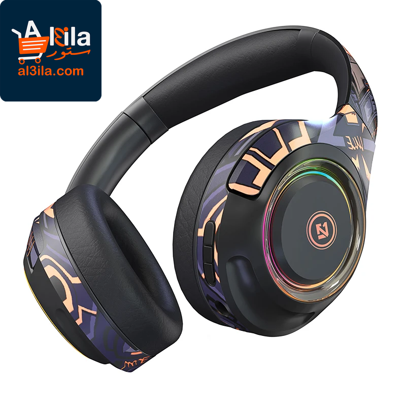 A2 High-Fidelity Wireless Bluetooth Over-Ear Headphones with Detachable Microphone and Enhanced Bass Stereo Sound