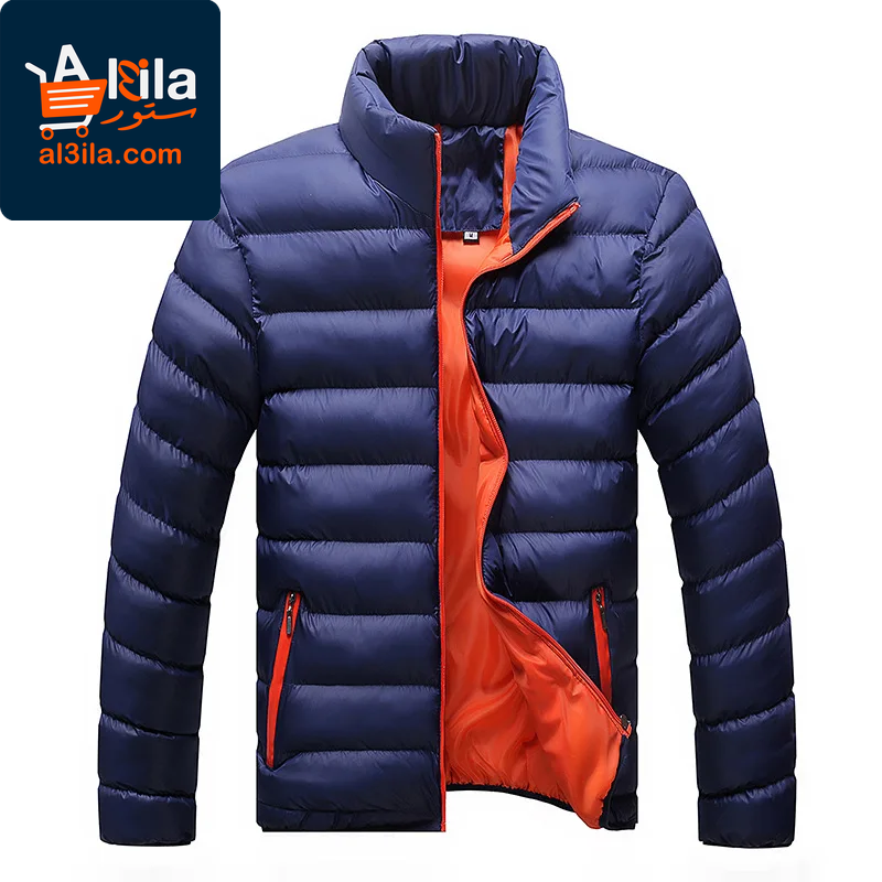 Stylish Men's Winter Parka Jacket with Stand Collar - Thick Solid Design for Casual Autumn and Winter Wear, Available in Sizes M to 6XL