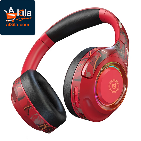 A2 High-Fidelity Wireless Bluetooth Over-Ear Headphones with Detachable Microphone and Enhanced Bass Stereo Sound