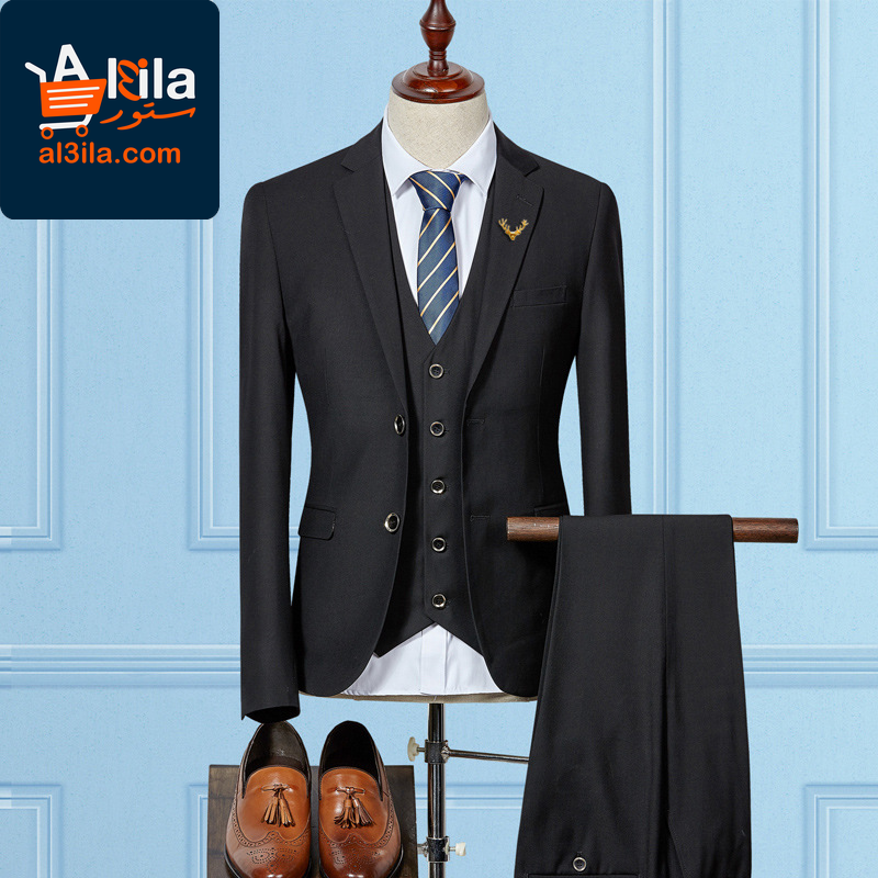 Stylish Slim Fit Custom-Made Wedding Suit for Men - 3 Piece Blazer Set in Elegant Colors