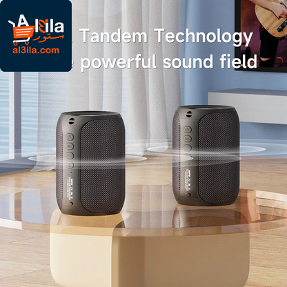 S32 Pro Bluetooth Wireless Speaker with Subwoofer, Mini Hi-Fi Bass, Stereo Sound, RGB Lighting, Micro SD Card and AUX Support, Built-in Microphone