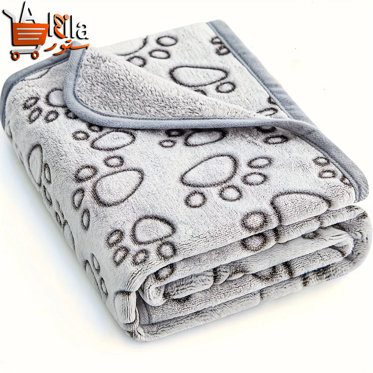 Deluxe Soft Fluffy Pet Blanket with Cute Cartoon Design - Ideal for Cats and Dogs, Perfect for Cozy Comfort