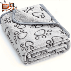 Deluxe Soft Fluffy Pet Blanket with Cute Cartoon Design - Ideal for Cats and Dogs, Perfect for Cozy Comfort
