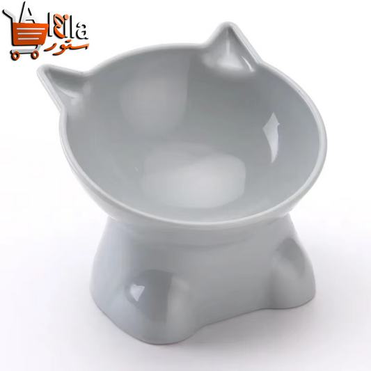 Elevated Cervical Support Cat Bowl for Enhanced Comfort and Dining Experience
