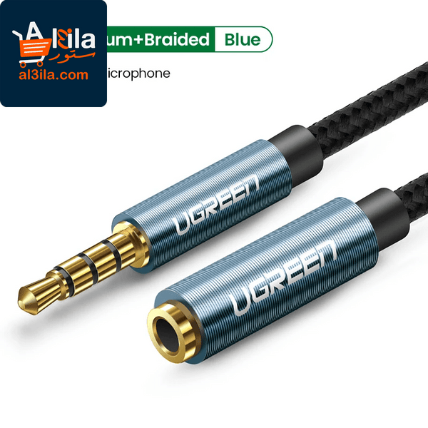 3.5mm Male to Female Audio Extension Cable with Microphone for Smartphones and Tablets