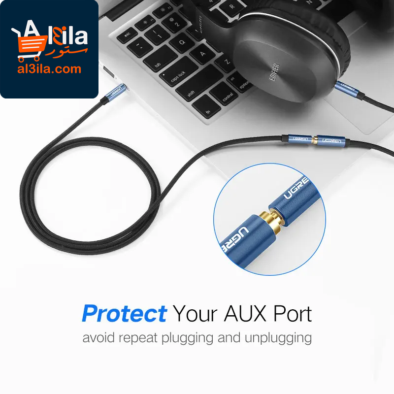 3.5mm Male to Female Audio Extension Cable with Microphone for Smartphones and Tablets