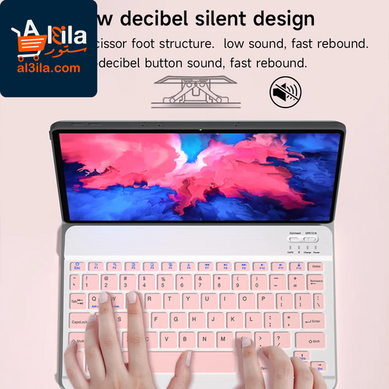 Wireless Bluetooth Keyboard and Mouse for iOS, Android, and Windows Tablets, Compatible with iPad Air, Mini, Pro, Xiaomi, Apple, and Huawei