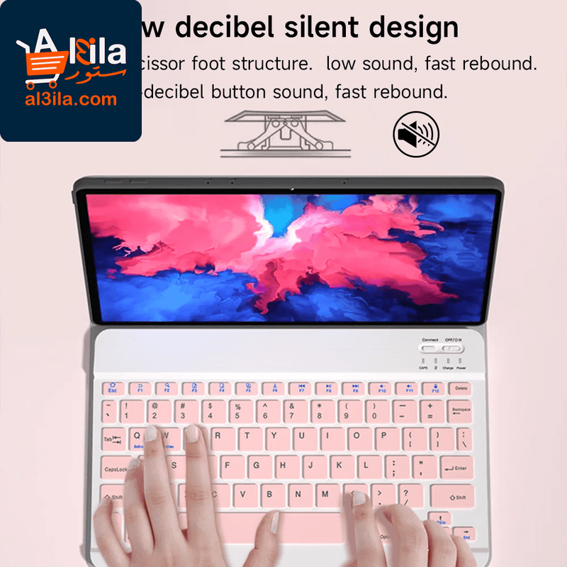 Wireless Bluetooth Keyboard and Mouse for iOS, Android, and Windows Tablets, Compatible with iPad Air, Mini, Pro, Xiaomi, Apple, and Huawei
