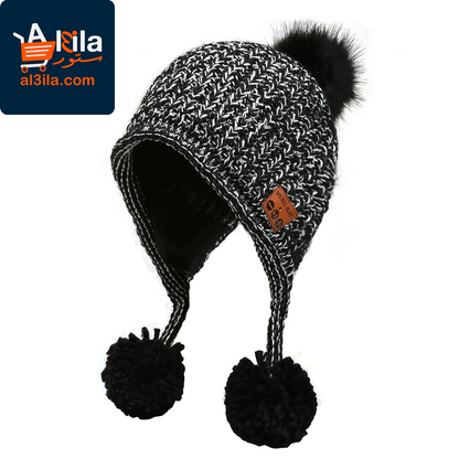 Bluetooth-Compatible Knitted Beanie Hat with Earphone Speakers and Microphone for Women - Warm Soft Winter Outdoor Wear